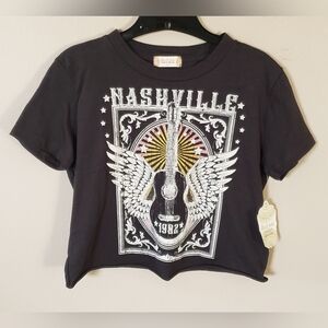 NWT Altar'd State Nashville Crop T Shirt Top 100% Cotton Size Small